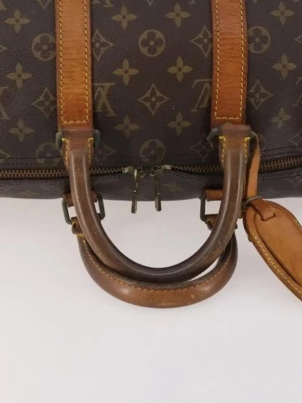 LOUIS VUITTON Monogram Keepall Bandouliere 45 Boston Bag M41418 LV Auth INZ007